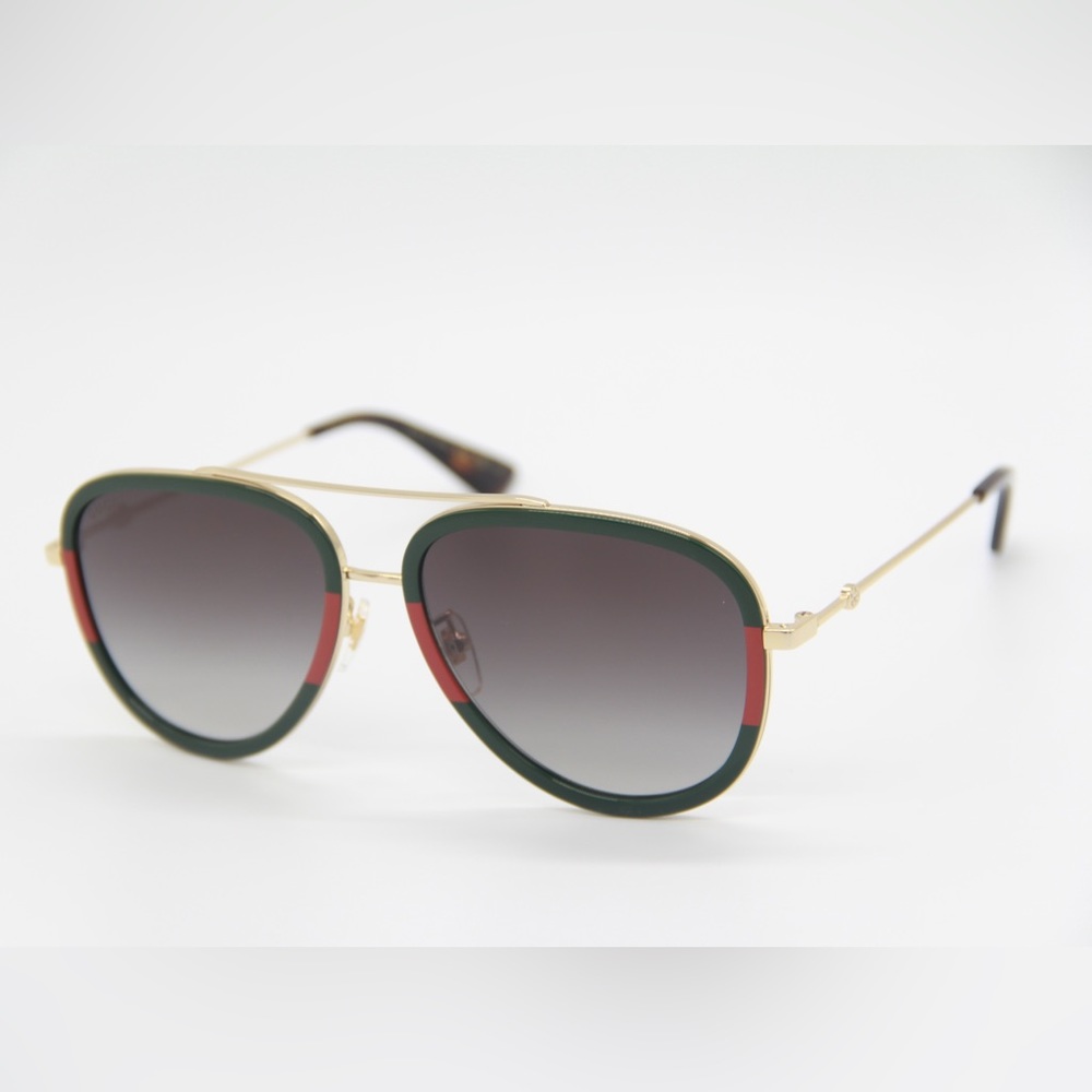 NEW GUCCI AVIATOR SUNGLASSES GG0062S 003 NEW EYEWEAR GUCCI - Picture 4 of 13